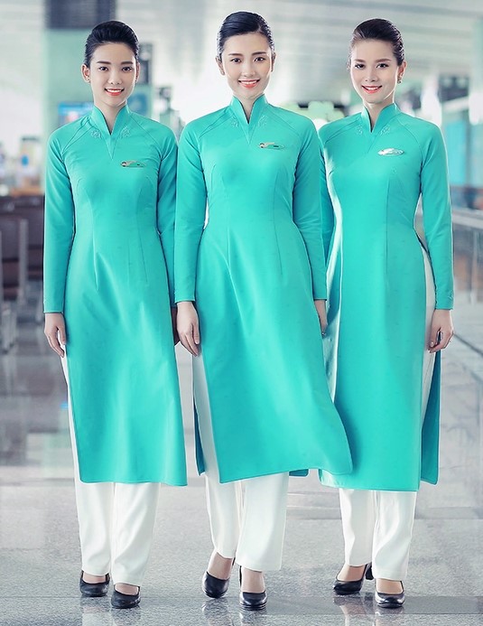 Áo dài đồng phục Vietnam Airlines